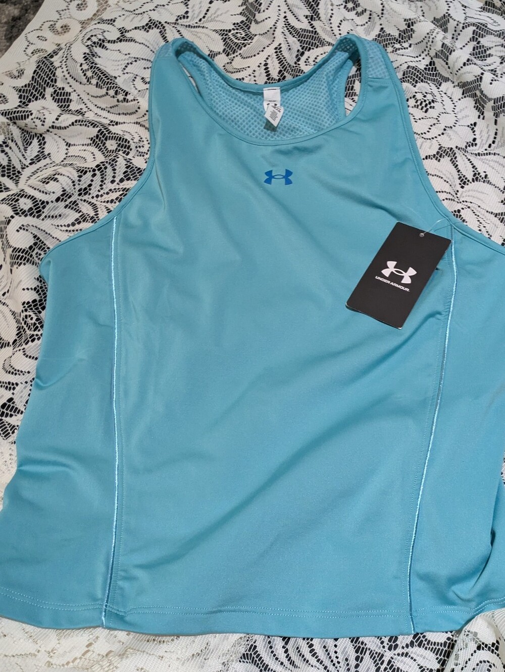 Under Armour Aqua Blue Women's Athletic Tank Top